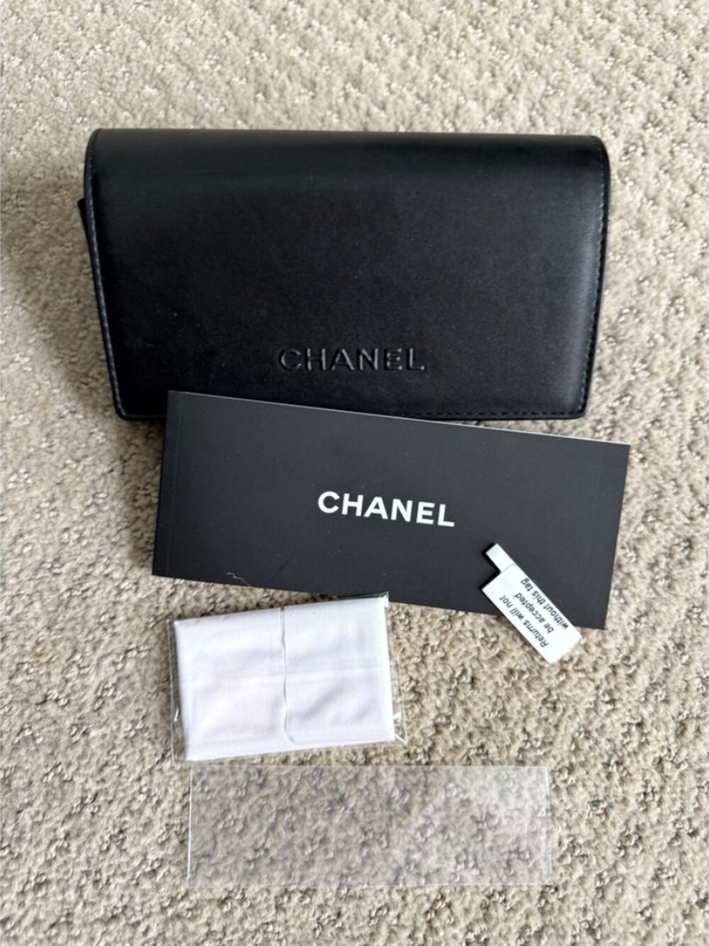 CHANEL Black Oversized Rectangle Sunglasses w/ Orig. Packaging Celeb Style - Picture 4 of 16